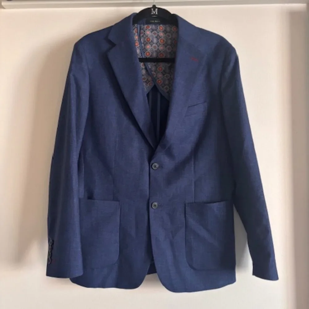 Tom Baine Men's Performance Slim Fit Solid Stretch Sport Coat Small/38